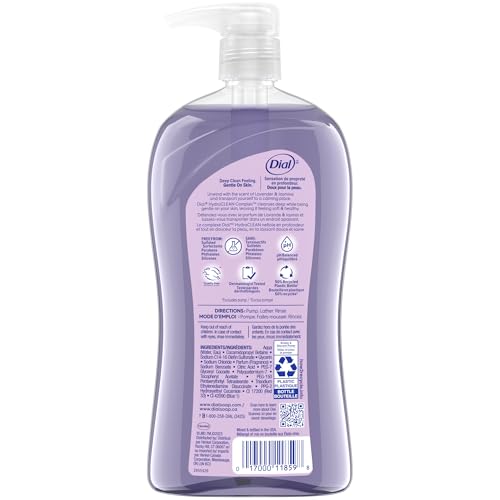 DIAL BODY WASH, CALM & SOOTHE LAVENDER & JASMINE SCENT, 32 FL OZ