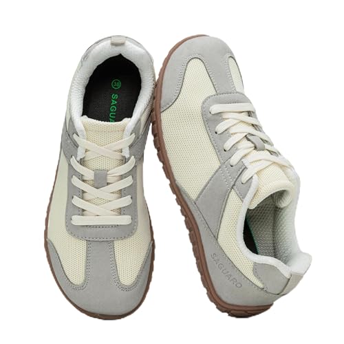 SAGUARO Mujer Zapatillas Barefoot Calzado Minimalista Barefoot Shoes con Puntera Ancha para Uso Diario, Talla 35-43