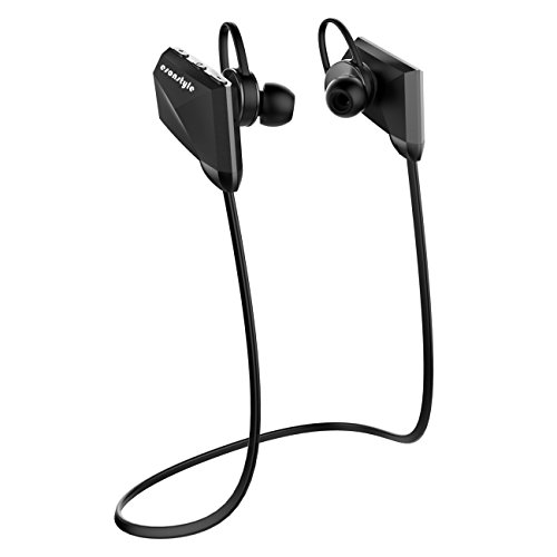 Esonstyle Bluetooth 4.1 Kopfhörer Sport Kopfhörer In Ear Stereo Ohrhörer mit Mikrofon für Sport Joggen Workout Fitness, Kompatibel mit iPhone, Android, MP3 ,Tablet& Weitere (Schwarz)