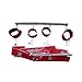 Adult flirting supplies Interest stainless steel handcuffs ankle bracelets suit Adult leather products Hot Sale Sex Toy Adjustable Steek Spreader Bars with Cuffs Bondage (Red)
