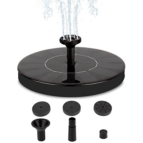 Solar Fountain Pump, Free Standing 1.4W Bird Bath Fountain Pump for Garden and Patio, Solar Panel Kit Water Pump (4) - Thumbnail 7