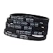 (Pack of 10pcs) 3D Printer Timing Belt 2GT-6 Closed Loop Rubber Belt 200mm Width 6mm (Black)