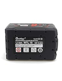 TenMore M18 9.0ah   Batería de repuesto para Milwaukee 18 V (48   11   1815 48   11   1828 48   11   1830 48   11   1890 9000mah)