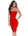 meilun Women's Strapless Bandage Dress Cocktail Bodycon Dress