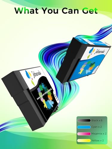 Jettruemedia XP2200 Ink Cartridges Compatible with Expression Home XP-2205 XP-2200 XP-3200 XP-3205 XP-4205 XP-4200 WF-2910DWF WF-2935DWF WF-2930DWF WF-2950DWF WF-2910 WF-2930 WF-2933 5WF-2950