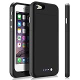 iPhone 6 6S Battery Case,TQTHL 3800mAh Rechargeable External Battery Enhance Extended Power Charger Protective Charging Case for iPhone 6S / 6 4.7 inch Portable Power Bank Cover Backup Juice Bank