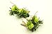 Yokoke Handmade Artificial Succulent Corsage Wristlet Realistic Cute Green Plants Boutonniere for Wedding Decor 4 Pcs