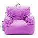 Big Joe Dorm Bean Bag Chair with Drink Holder and Pocket, Radiant Orchid Smartmax, Durable Polyester Nylon Blend, 3 feet