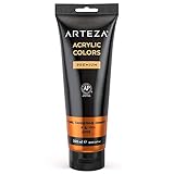 ARTEZA Metallic Acrylic Paint, Pearl Tangerine