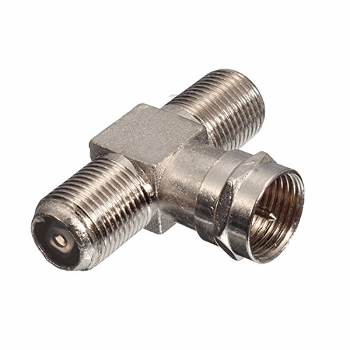 ILS - 2 x F-Type 2 Way Splitter Combiner TV Virgin Cable Adapter Sky Satellite Freeview