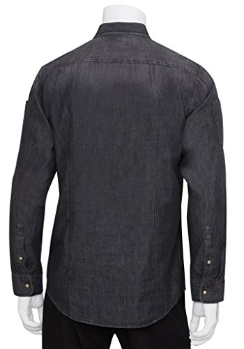 Chef Works Men's Trenton Long Sleeve Denim Shirt (SLMDE007)