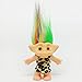 Fityle Dollhouse Miniature Colorful Hair Troll Doll Leprocauns Figures Toy Cake Toppers Kids Children School Project