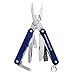 Leatherman Squirt PS4 Multitool (Blue) + LED Lenser K2L Blue Flashlight Keyring Torch - Top Value Leatherman Bundle