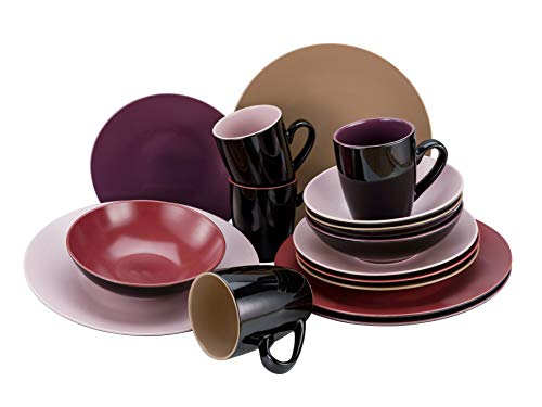 CreaTable, 22458, Serie Very BERRY, Geschirrset, Kombiservice 16 teilig