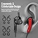 Active Noise Cancelling Earphones, AKAMATE V4.2 Bluetooth Neckband Headset Up to 92%(22dB) ANC Wireless in-Ear Headphones Magnetic Sports Earbuds with Mic, Deep Bass HD Stereo, 8 Hrs Playtime