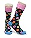 Groovy Socks Men’s Fun & Funky Colorful Fashion Patterned Dress Socks - 12 Pack - 4