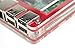 Zebra Case - Raspberry Pi 3 B+, Pi 2, Pi B+ and 2B (Berry Red) with Heatsinks ~ C4Labs