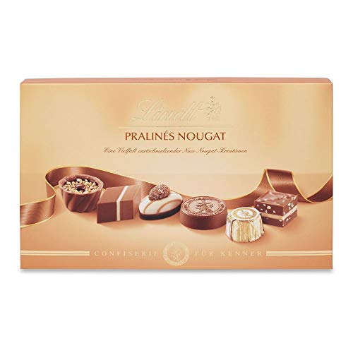 Lindt Schokolade - Pralinen Für Kenner Nougat | 2 x 200 g | Pralinés-Schachtel mit 20 feinen, zartschmelzenden Nuss…