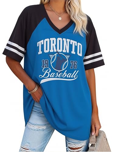 FAYALEQ Women's Vintage Baseball Graphic T-Shirt Retro Baseball… at Amazon