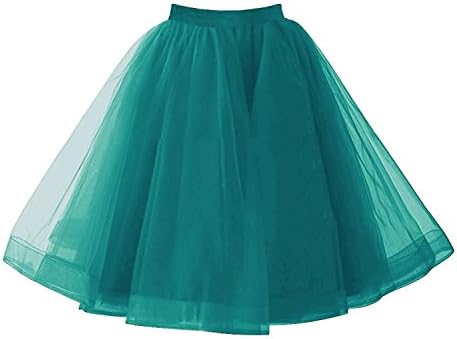 Damier Women Knee Lenghth Tulle Skirts Crinoline Petticoat Underskirt Ballet Tutu Skirt