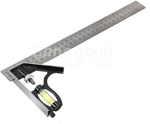 Adjustable 300mm Engineers Combination Square Set Right Angle Guide