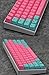 Taide Shine-ThroughPBT Keycaps,61 Key ANSI Layout OEM Profile PBT Thick Keycaps for 61 Mechanical Keyboard with Key Puller Keycaps only Color 33