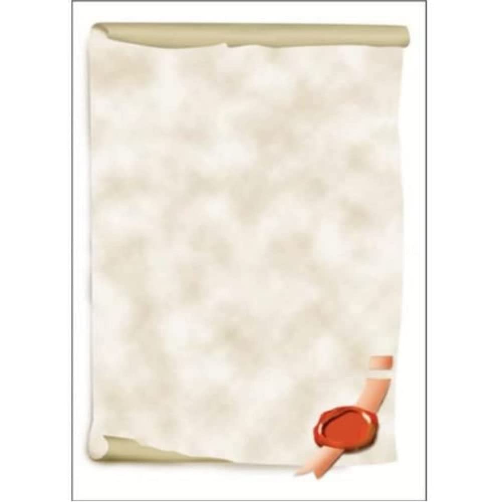 SIGEL DP521 Motif paper "Certificate Scroll", A4, 185 gsm, 12 sheets