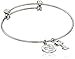 Peanuts Stainless Steel Snoopy Charm Bangle Bracelet 7.25