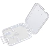 eTECH 10 Pack Clear Plastic SD/SDHC/SDXC/MicroSD/MicroSDHC/MicroSDXC Card Case Holder for SanDisk/Kingston/Transcend/Samsung (Plastic Case Only, Memory Card Not Included)