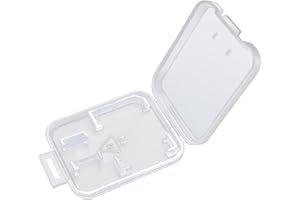 eTECH 15 Pack Clear Plastic Memory Card Case Holder for SD/SDHC/SDXC/MicroSD/MicroSDHC/MicroSDXC Cards (Case Only, Memory Car