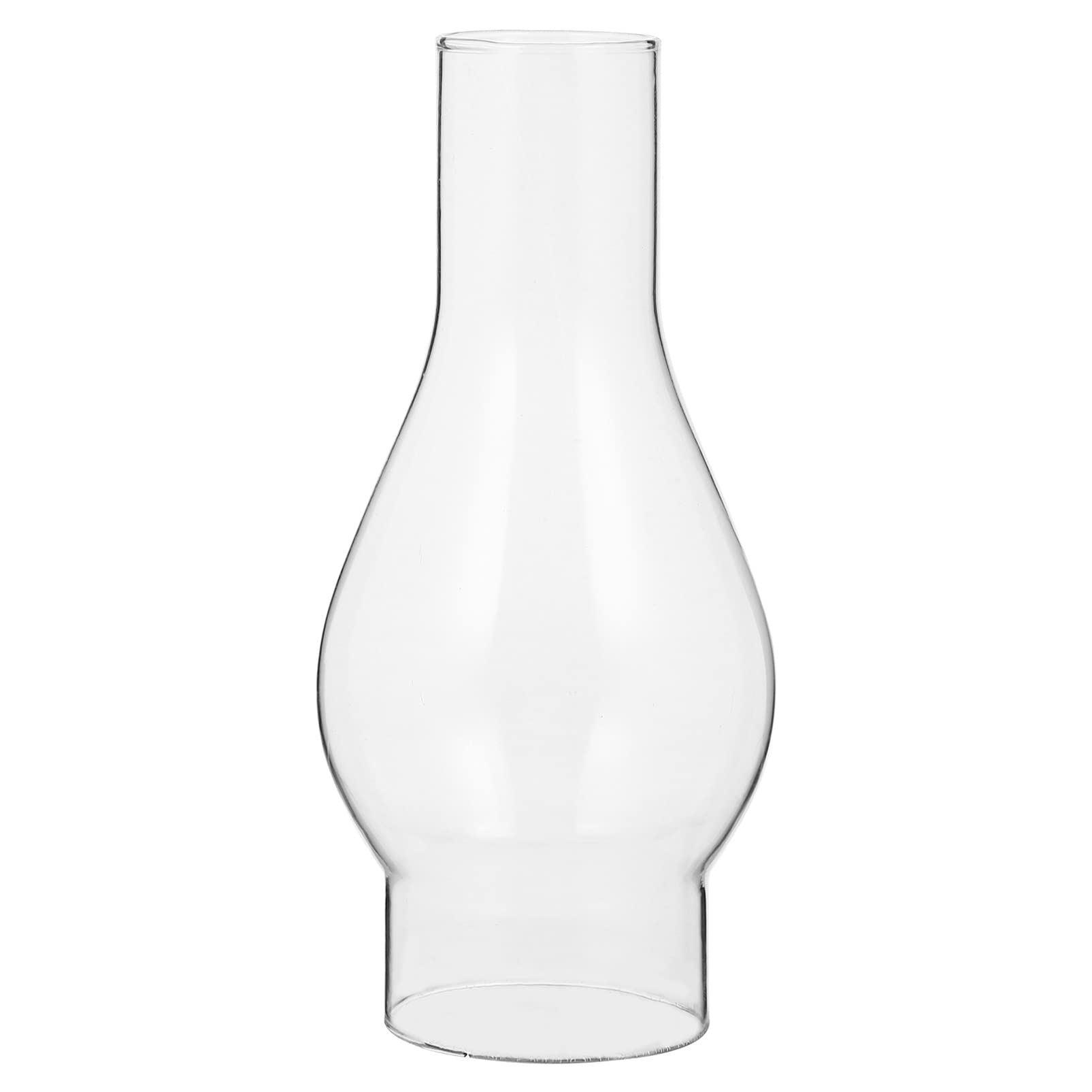 NUOBESTY Oil Lamp Chimney Glass Chimney Lamp Shade Handblown Clear Kerosene Lamp Shade Replacement for Vintage Oil Lamps, 2 Inch Base