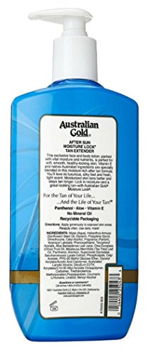 Australian Gold Moisture Lock Tan Extender 16 oz (Pack of 6)