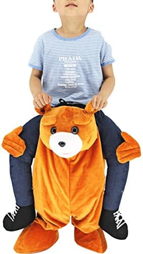 Huiyankeji Piggyback Ride On Riding Shoulder Kids Costume Easter Mascot Pants (Bear)