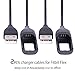 Vetoo Replacement USB Charger Cable 3.3FT 1m Black,Compatible For Fitbit Flex Wireless Activity Bracelet Wristband Pack of 2