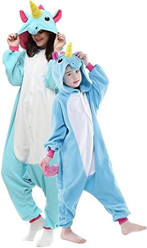 Famycos One-Piece Animal Costumes Pajama for Unisex Family School Cosplay Party