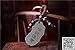 Betterdecor Feng Shui Peach Wood Carved Pi Yao Key Ring Amulet for Wealth (with a Pouch)