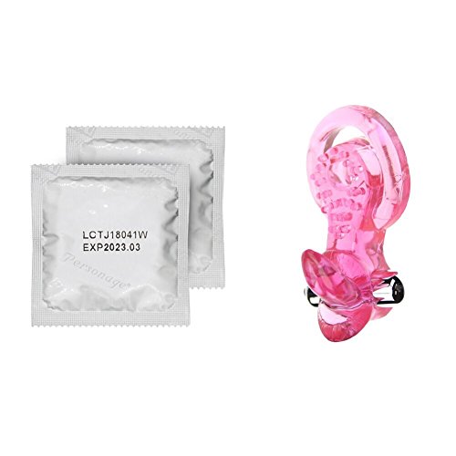 ZM3 Ribbed Condom Package with Red Massage Ring Exercise Band Ring-HongSheTou