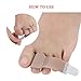 8Pieces Broken Toe Wraps Cushioned Bandages Hammer Toe Separator Splints,Also Used as Finger Brace Splint Support for Broken Injured Finger