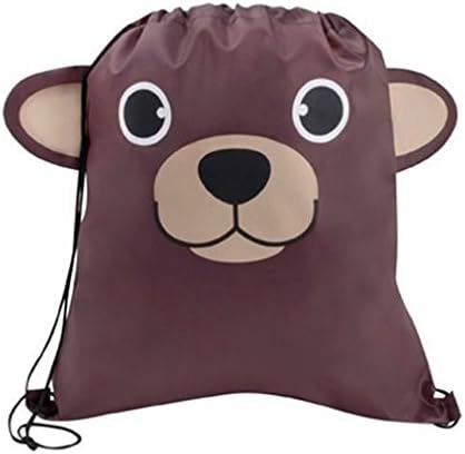 Children's Animal Sport Pack Sportspack Backpack Tote Bag w/ 3-Dimensional Features (Brown Bear)