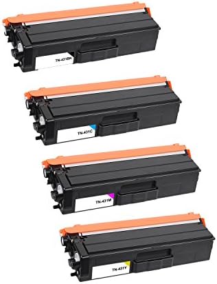 TN431 KCMY Toner set for Brother HL-L8260CDW,HL-L8360CDW,HL-L8360CDWT,MFC-L8610CDW,MFC-L8900CDW,4PK ,by Innature