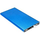 Slim Portable Power Bank, QueenAcc 15000mAh Portable Power Bank External Battery Charger, Ultra Slim Design with 2 USB Ports Compact for iPhone ,Samsung and Other USB Devices(blue)