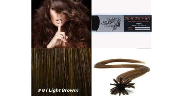 Amazon Com 25 Strands Straight Keratin I Tip Stick Glue Human