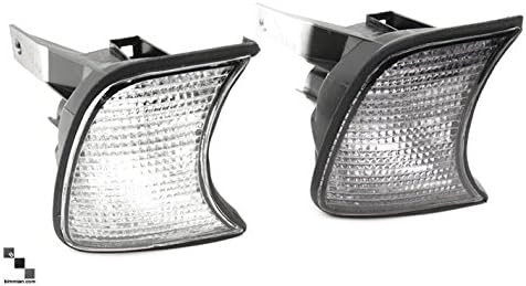 Bimmian DFL34ASOX Depo Clear and Smoked Front Turn Signal Lenses For BMW 5 Series and M5 - 1989-96 - E34