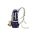 MIUCOO Canvas Laptop Backpack Casual Shoulder Bag Cute Purse (Navy Blue)