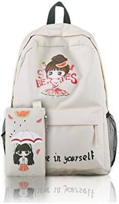 Galactek Girls Casual Tote Top-Handle School Bag Daypack Handbag Big Capacity Backpack (Style 5)