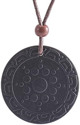 Volcanic Rock Radiation Protection Pendant Anti- Radiation Negative ion Balance Quantum electromagnetic Field Capability Biological Science Antistatic (Black)