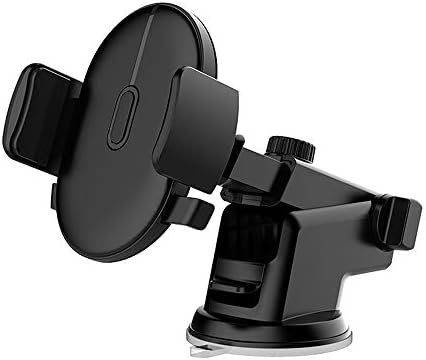 Car Phone Holder, car Windshield car Phone Holder one-button Release for 4-6.4 inch Mobile Phone, or Wide 58mm-92mm Screen,Black
