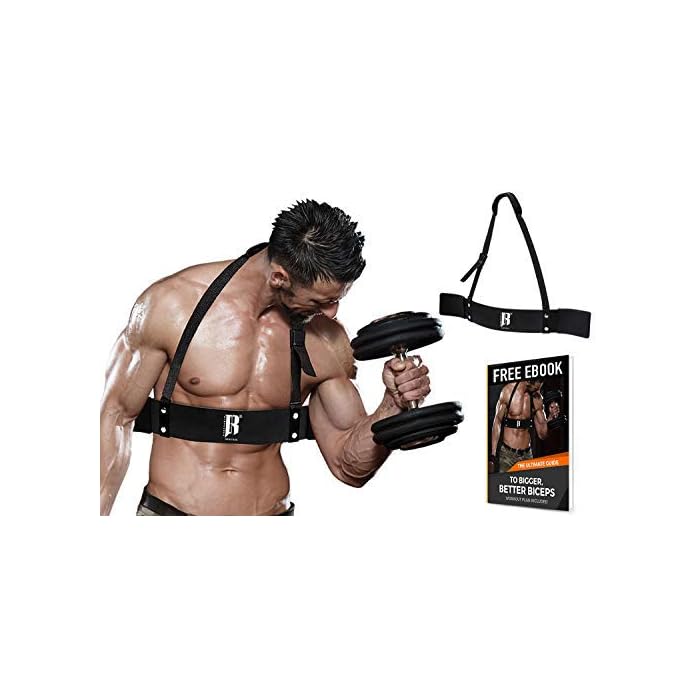 RIMSports Weight Lifting Arm Blaster for Biceps & Triceps Heavy Duty