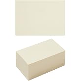 Topeen 100 Pack Cardstock Blank Heavy Cards Stock, Cream, 4x6 inch | 250GSM Thick Paper, For Invitations, For Greeting Cards Making, For Postcards