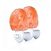 SMAGREHO Natural Himalayan Salt Lamp Night Light Mini Hand Carved Natural Crystal Wall Light for Air Purifying, Decoration and Lighting with UL-Approved Wall Plug, 2 Pack ( (Original stone)